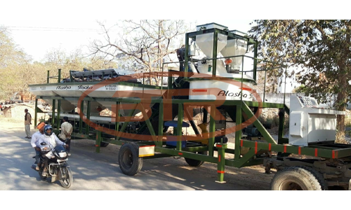 25 C.M mobile Concrete Beatching Mixture Plant  Manufacturer in India